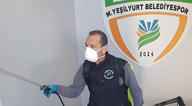 Yeşilyurt Belediyespor'da Koronavirüs Önlemi
