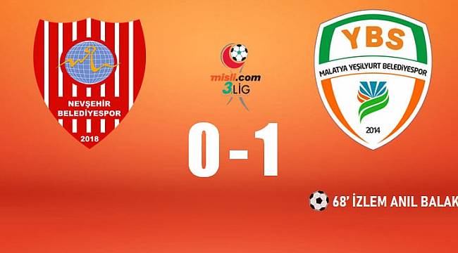 Yeşilyurt Belediyespor Gaza Bastı 0-1