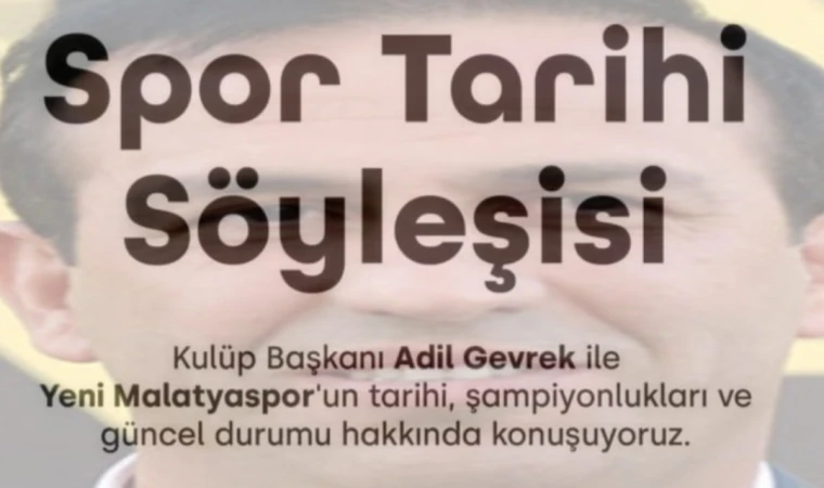 Gevrek, " Spor Tarihi Söyleşisi" Program Konuğu