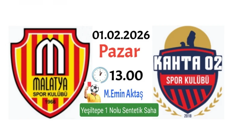 Malatyaspor Kâhta 02 Takımını Ağırlayacak