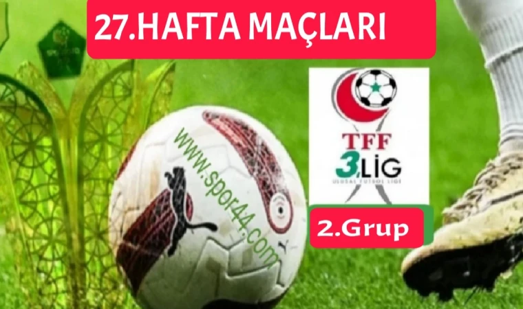 3.Lig 2.Grupta Haftanın Maçları