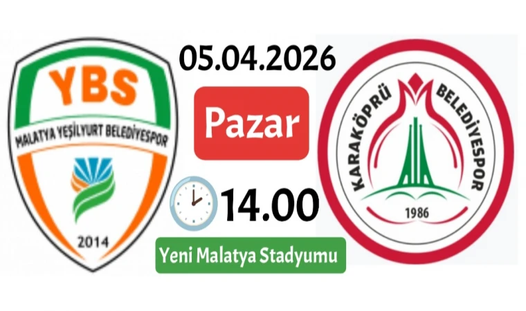 M.Yeşilyurtspor Karaköprü'yü Ağırlayacak