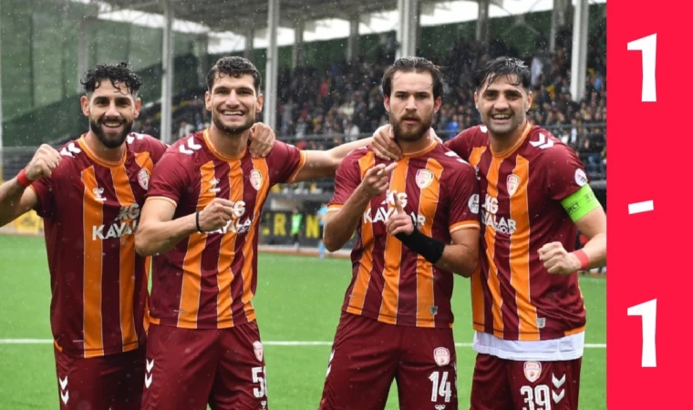 Malatya Yeşilyurtspor Bitlis'ten Namağlup Dönüyor