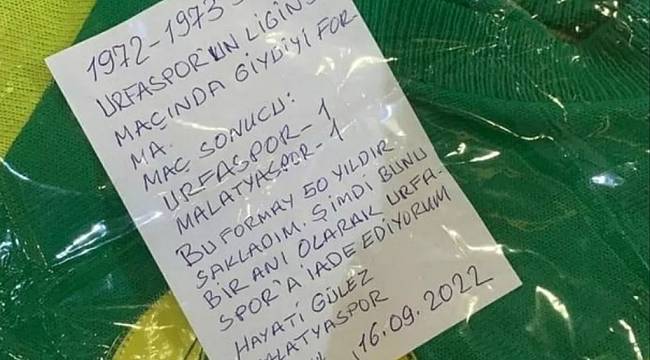 Malatyasporlu Hayati'den Yarım Asırlık Hediye