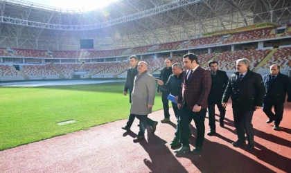 Vali Yazıcı Stadyumda İnceleme Yaptı