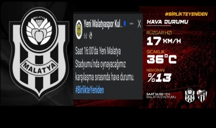 Yeni Malatyaspor Kulübünden Bir İlk !