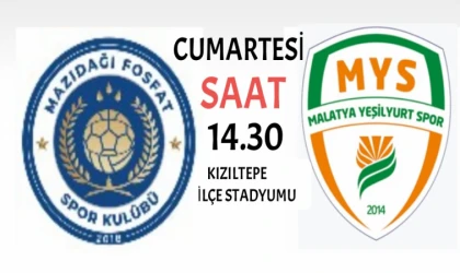 Malatya Yeşilyurtspor Mazıdağı Deplasmanına Gidecek