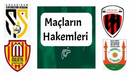 Maçların Hakemleri Belli Oldu