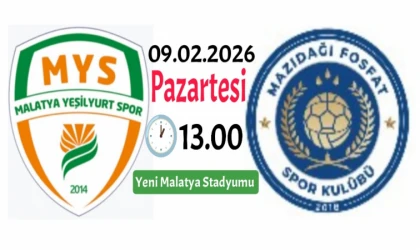 Malatya Yeşilyurtspor Mazıdağıspor'u Misafir Edecek