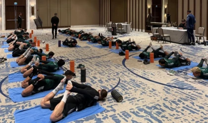 M.Yeşilyurtspor Kaldığı Otelde Ter İdmanı Yaptı