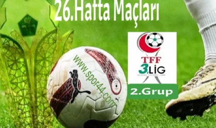 3.Lig 2.Grup 26.Hafta Maçları