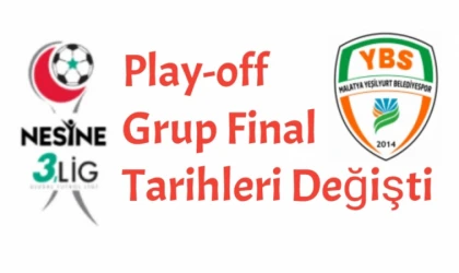 TFF, 3.Lig Play-off Grup Final Tarihlerini Değiştirdi