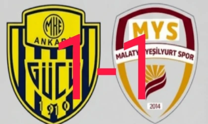 Malatya Yeşilyurtspor Berabere Kaldı (1-1)