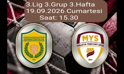 M.Yeşilyurtspor Hafta Sonu Osmaniye'de..