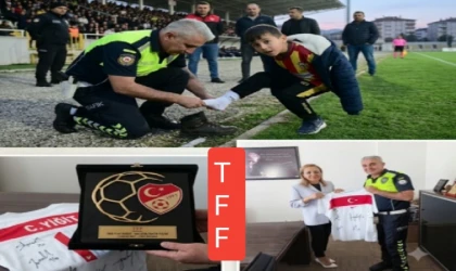 Polis Memuru Yiğit'e TFF'den Anlamlı Ödül