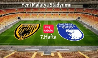 Muşspor - Ankaraspor Karşılaşması Malatya'da